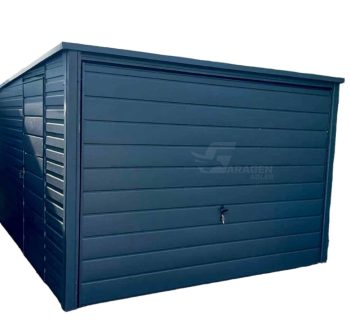 Blechgarage 3x5m Schwingtor Tür Anthrazit Pultdach | ID404 |