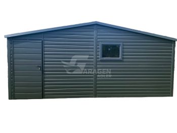 Gartenhaus 5x4m   Tür - Anthrazit - 2x  PVC Kippfenster  -  Satteldach | GP75 |