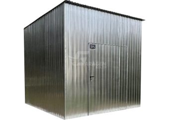 Gartenhaus - Gartenschuppen 3x3m Tür - Verzinkt - Flachdach  ID920