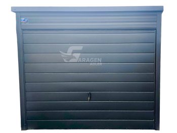Blechgarage 3x4m Schwingtor Anthrazit Flachdach | GP100 |