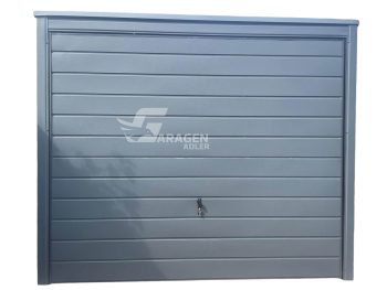 Blechgarage 3x8m - Schwingtor + Zusätzliche Tür  Anthrazit | GP107 |
