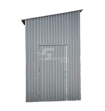 Schuppen - Abstellschuppen 3x2m - Tür - Silber - Pultdach mit Neigung zur Seite | ID886 |