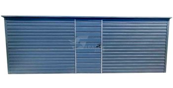 Gartenhaus - Gartenschuppen 6x3m - Tür - Anthrazit - Flachdach | GP438 |