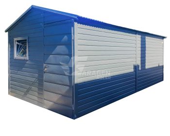 Gartenhaus - Gartenschuppen 3x6m - Tür - PVC Kippfenster - Anthrazit - Satteldach | ID649 |