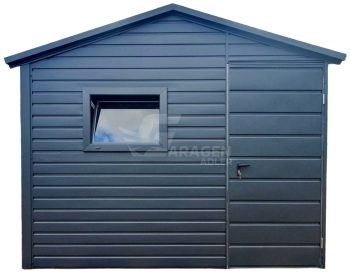 Gartenhaus - Gartenschuppen 3x3m - PVC Kippfenster - Tür - Anthrazit - Satteldach | ID634 |