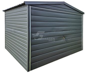 Gartenhaus - Garage - Gartenschuppen 3x3m Schwingtor - Anthrazit - Satteldach | GP628 |