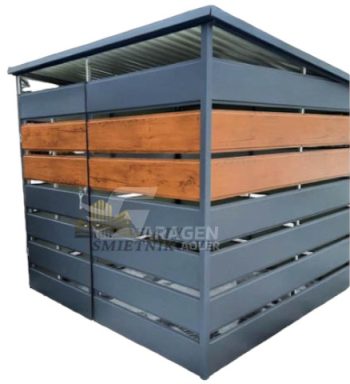 Mulltonnenbox- pultdach 2x2m - GP158