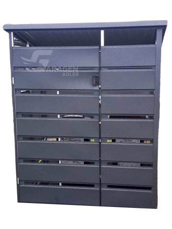 Mulltonnenbox - Pultdach 1,5x0,5m - Anthrazit GP155