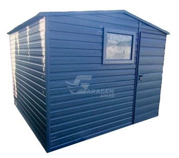 Gartenhaus  3,5x3m - Tür -  PVC Kippfenster -  Anthrazit - Satteldach  GP209