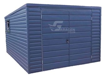 Gartenhaus 3x4m VERZINKT PVC Kippfenster Anthrazit | ID214 |