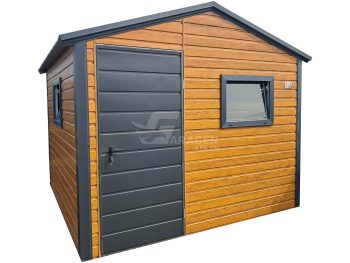 Gartenhaus - Gartenschuppen 3x2,5m - Tür - Holzoptik - Satteldach | ID992 |