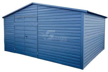 Gartenhaus - Gartenschuppen 5x4m - Zweiflügeliges Tor - Anthrazit - Satteldach ID638